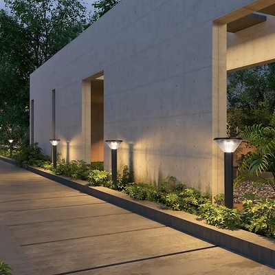 Hot New Design Garden Villa/Patio/Garden/Scenic Area/Community Landscape Lighting LED Outdoor Lighting Solar Open Air Garden Lamps Column Lawn Lamp