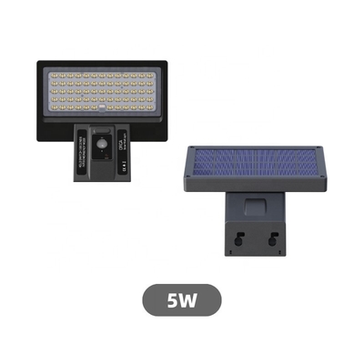 New 5w Solar Garden Wall Lights Shine Waterproof IP65 LED Solar Smart Wall Light Sensor Outdoor Garden Park